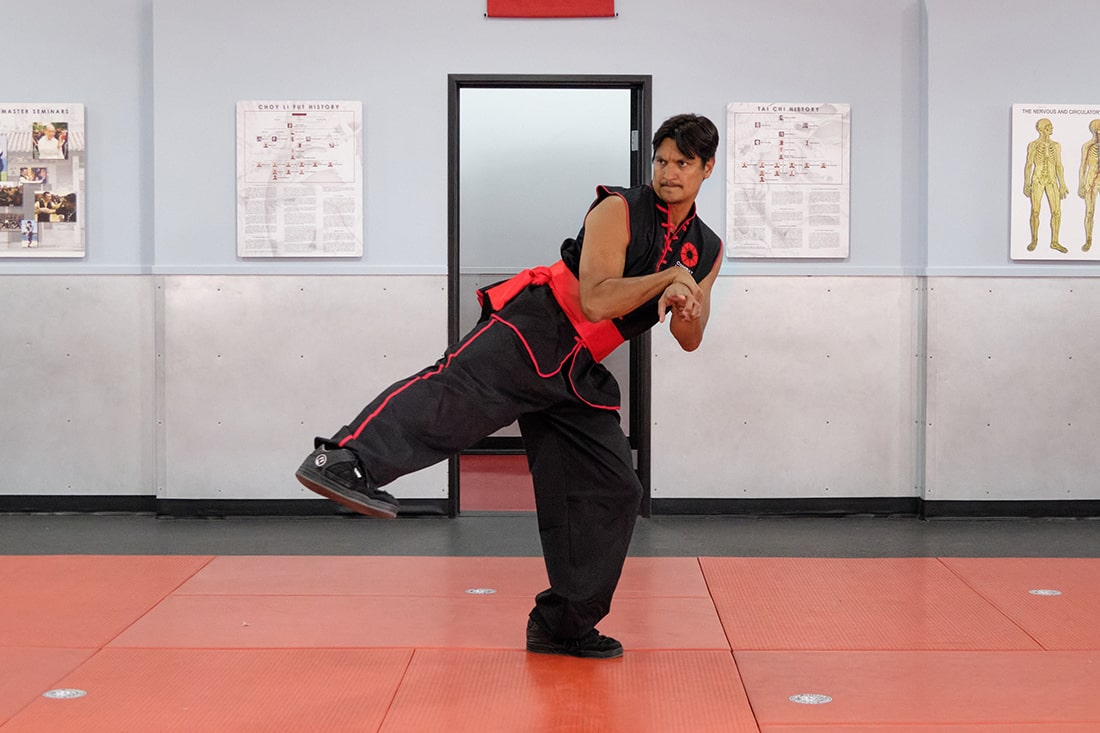 Tai Sifu Ben Stanley Demonstrating a Low Side Kick to the Knee